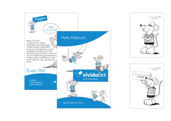 Piets Malbuch für Kinder - auf Anfrage im Team Marketing