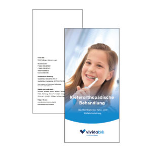 Faltblatt "Kieferorthopädische Behandlung"