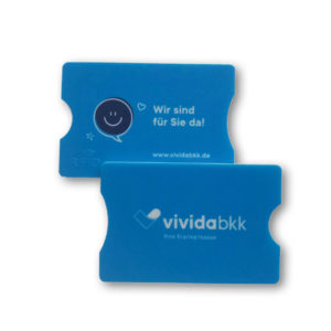 Scheckkartenhülle mit  RFID Schutz (Ausleseschutz)