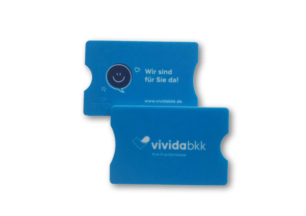 Scheckkartenhülle mit  RFID Schutz (Ausleseschutz)