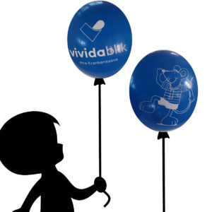 "vivida" Luftballons Standard Blue - zweifarbig