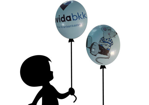 "vivida" Luftballons Pastell Ice Blue - mehrfarbig