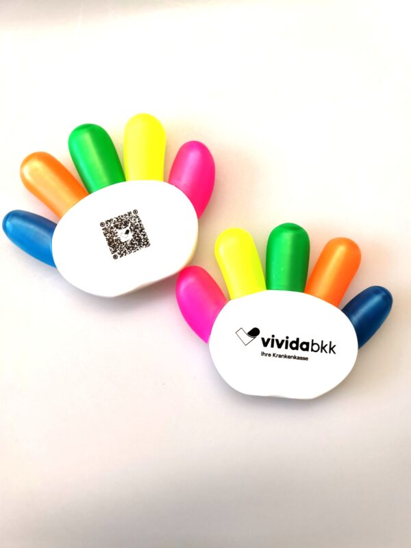 Textmarker Finger