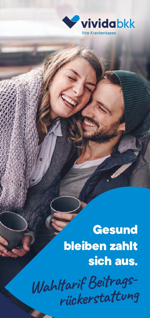 Flyer DIN-Lang Wahltarif Beitragsrückerstattung inkl. Rückumschlag