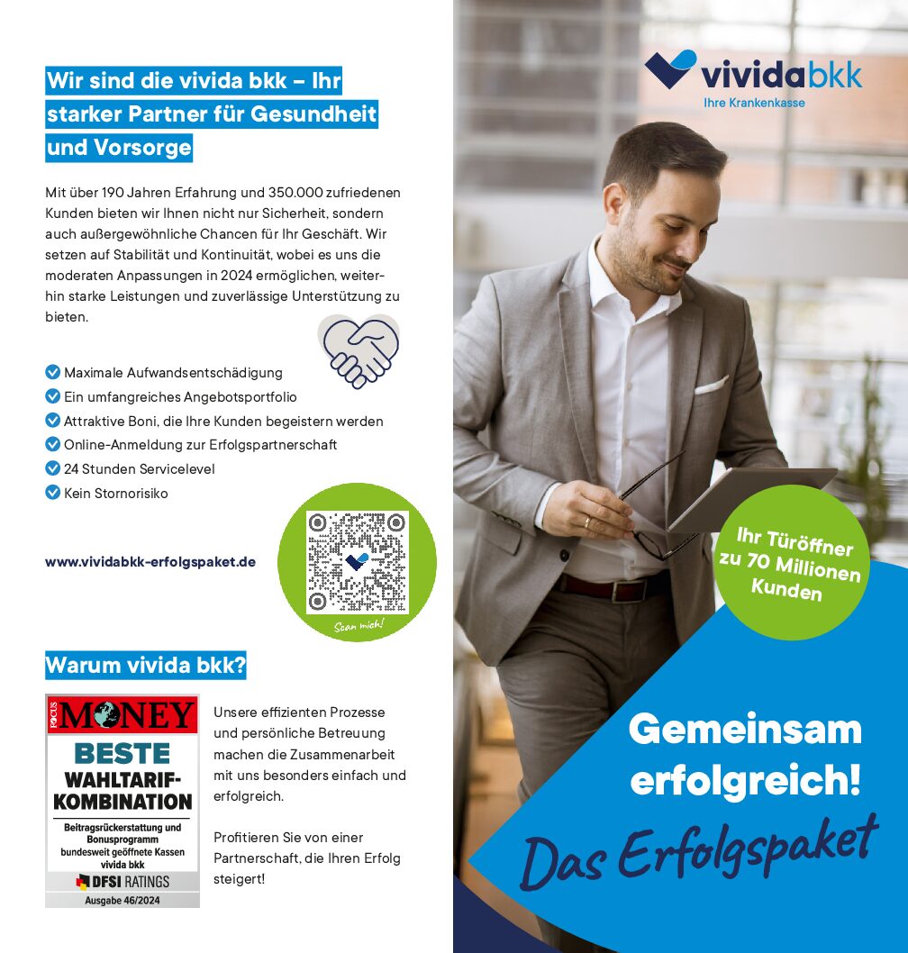 Flyer Gemeinsam erfolgreich! Das Erfolgspaket