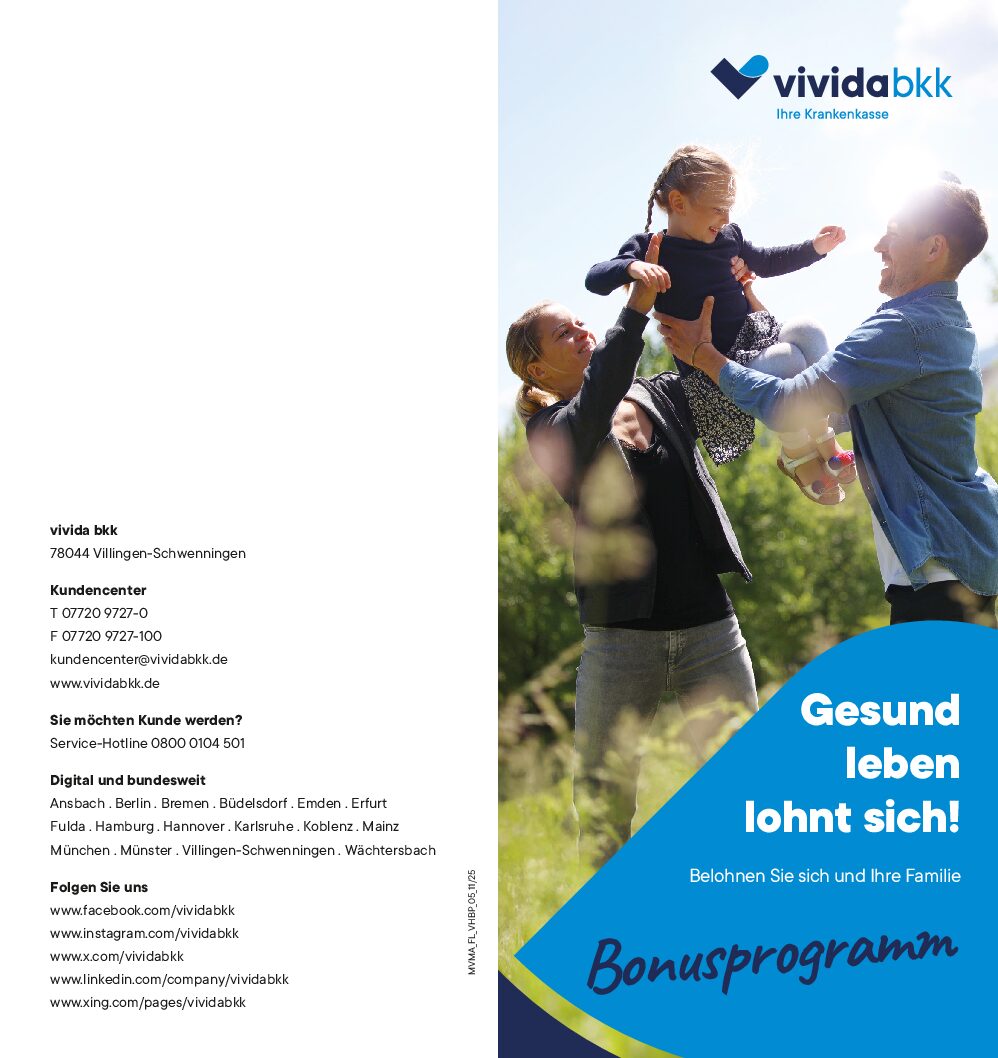 Flyer Verkaufshilfe Bonusprogramm