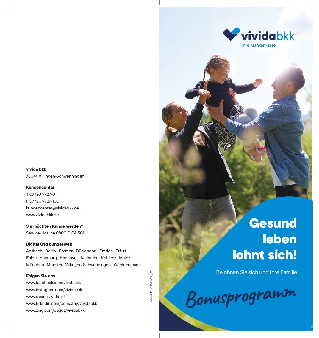 Flyer Verkaufshilfe Bonusprogramm