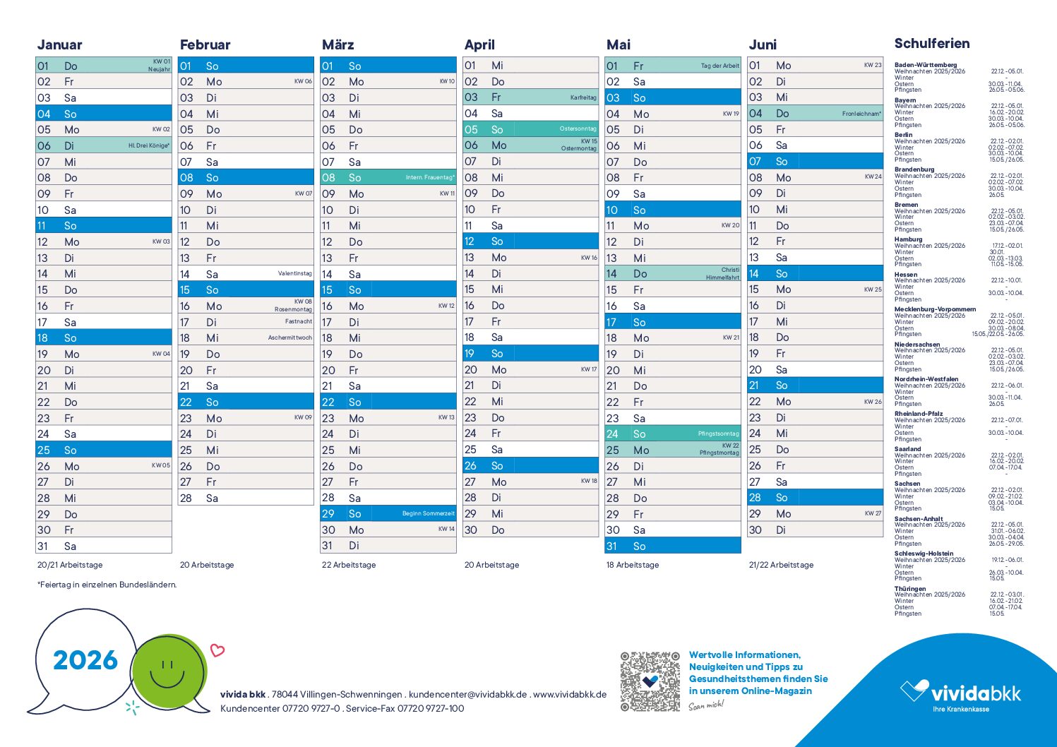 Tafel-Kalender 2026