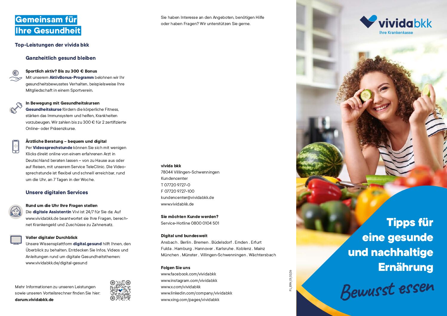 Flyer Ernährungstipps