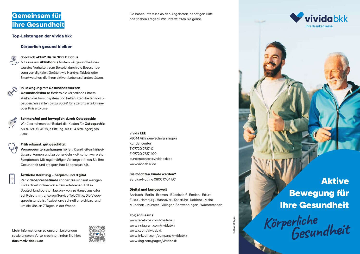 Flyer Körperliche Gesundheit